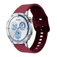 Correa Para Huawei Watch GT5/GT5 Pro 46mm Hebilla Vino Rojo