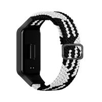 Correa de Nylon Para Amazfit Band 7 Negro Bicolor