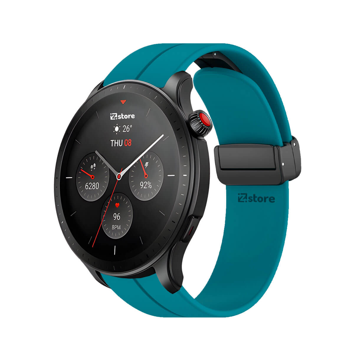 Correa Para Amazfit GTR4 Broche Magnético Azul Turquesa