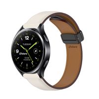 Correa de Cuero Para Xiaomi Watch 2 / 2 Pro Crema