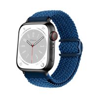 Correas de Nylon Para Apple Watch 42-44-45-49mm Black Azul Oscuro
