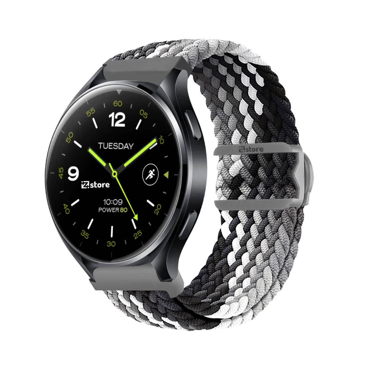 Correa de Nylon Para Xiaomi Watch 2 / 2 Pro Gris Tricolor