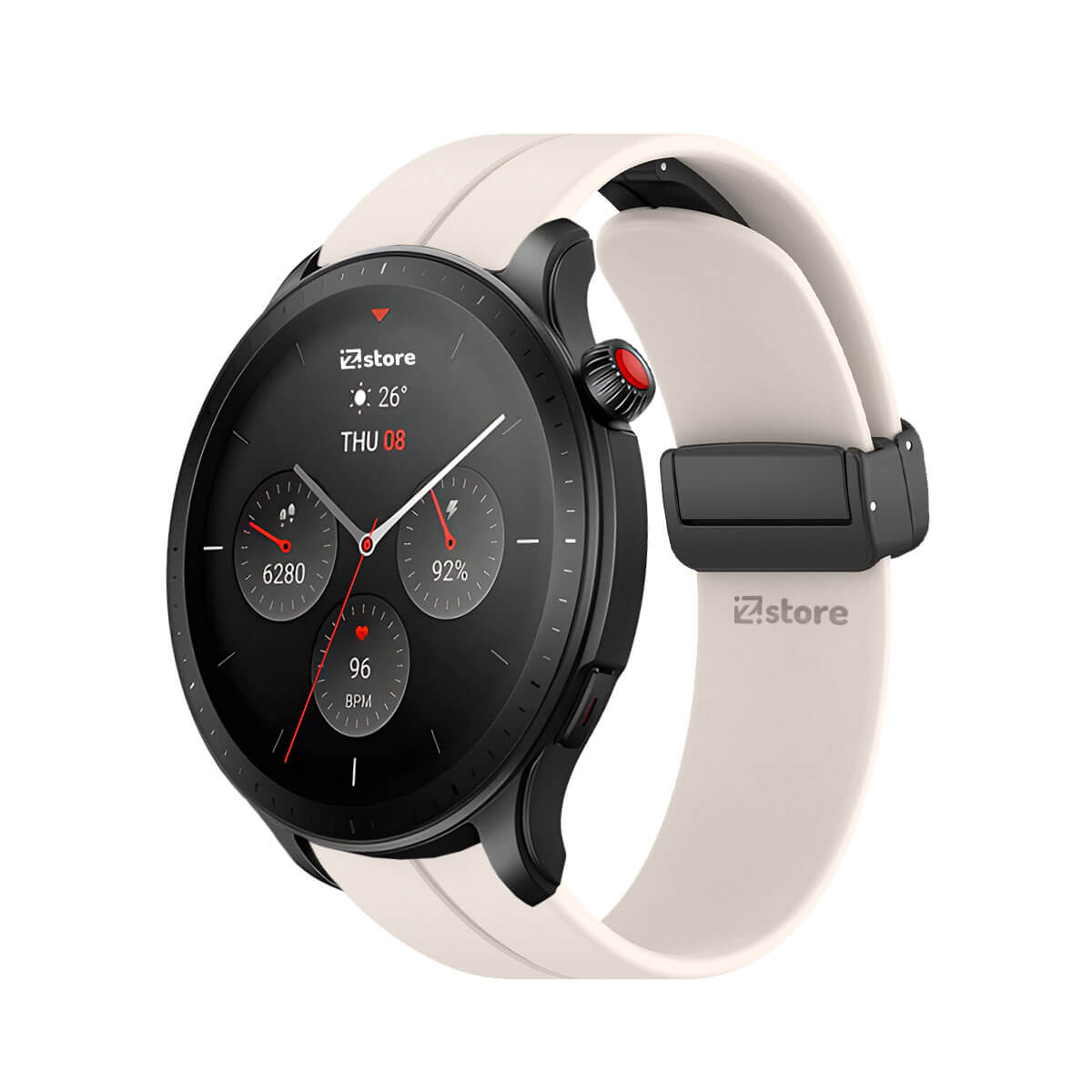Correa Para Amazfit GTR4 Broche Magnético Crema