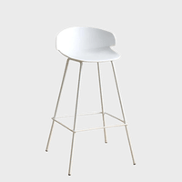 Silla Banco De Bar Venecia Color Blanco 90x47