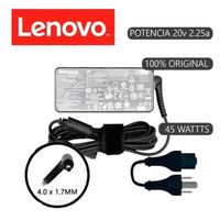 CARGADOR COMPATIBLE LENOVO 20V 2.25A - PUNTA FINA 45W