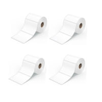 04 ROLLOS DE 550 ETIQUETAS ADHESIVAS TÉRMICO 50X50MM
