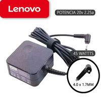 CARGADOR COMPATIBLE LENOVO IDEAPAD 20V 2.25A 45W PUNTA 4.0*1.7MM