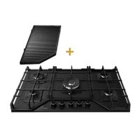 Encimera a Gas Sole S-COLLECTION 5 Quemadores SOLCO060  + Parrilla Max Grill de Hierro Fundido (MUND