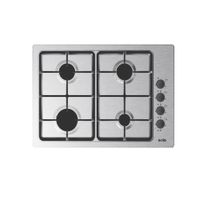Encimera Empotrable a Gas Sole SOLCO048V2 4 Quemadores Compacta de Acero Inoxidable con Parrillas de