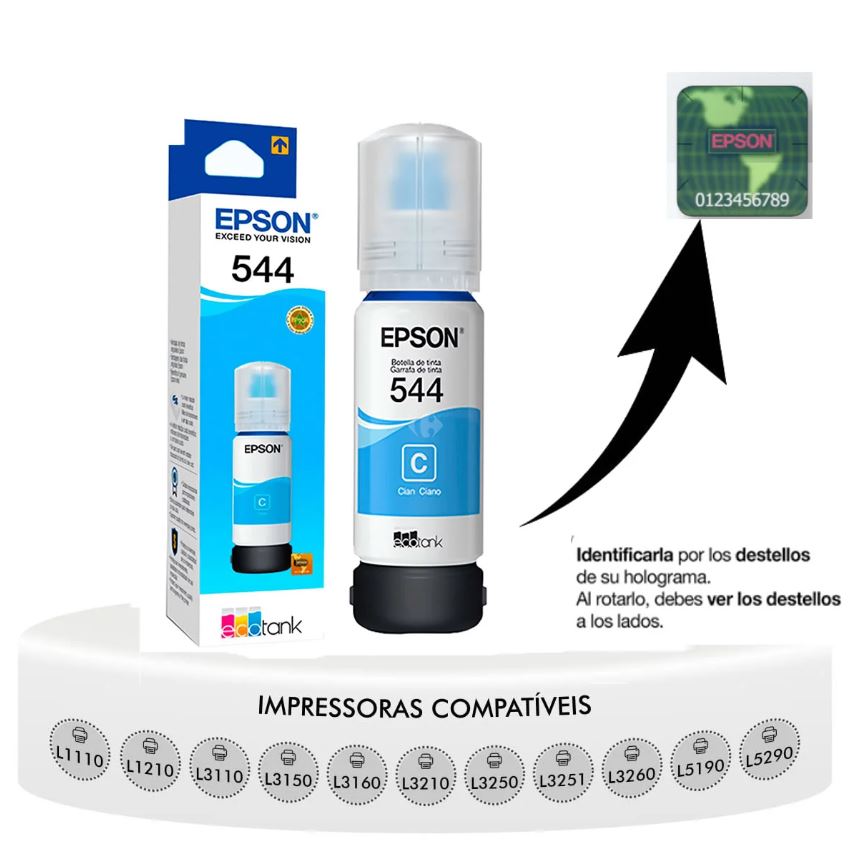 EPSON T544 C – BOTELLA DE TINTA CYAN 65ML