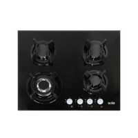 Encimera Sole de Vidrio Templado con 4 Quemadores y Triple Flama 60 cm SOLCO034 (MUNDO ELECTRONICO)