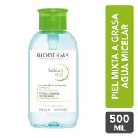 Solución Micelar Bioderma Sébium H2O para Pieles Mixtas y Grasa - Frasco 500 ML