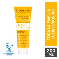 Protector Solar Bioderma Photoderm Lait Ultra Invisible SPF 50+ - Tubo 200 ML