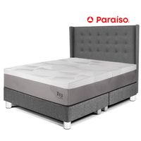 Dormitorio Royal Balanzze + Cabecera Gold Queen Gris