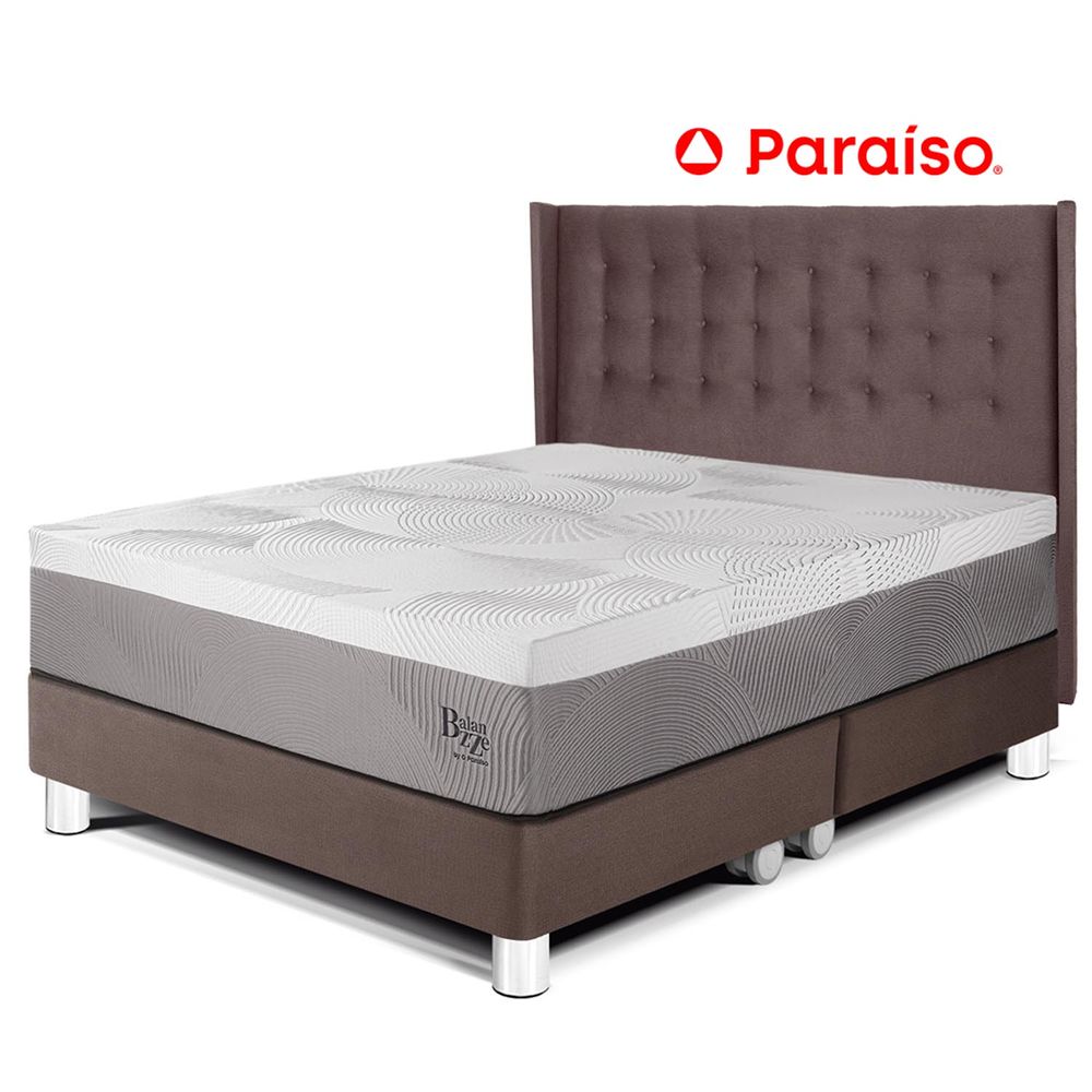 Dormitorio Royal Balanzze + Cabecera Gold King Chocolate