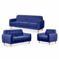 Juego de Sala Jena 321 Rabhé Azul
