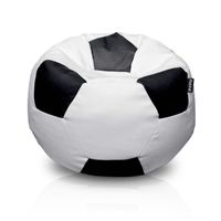 Puff Big Pelota – Blanco y Negro