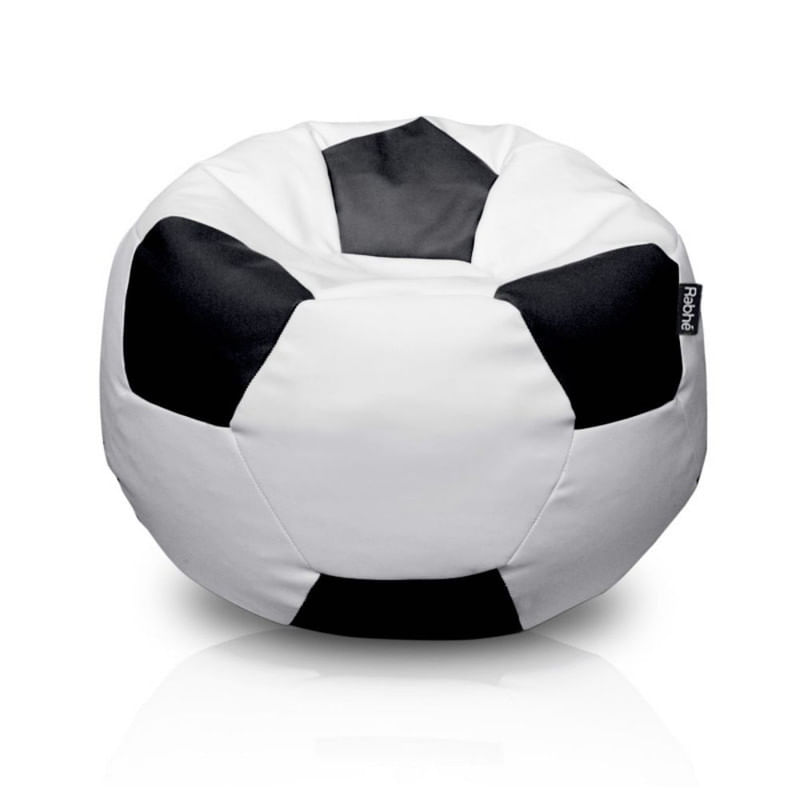 Puff Big Pelota – Blanco y Negro
