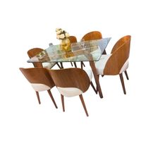 Juego de Comedor 6 Sillas Teba – Beige