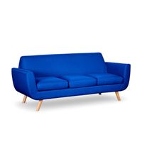 Sofá Rom 3 Cuerpos Rabhé – Azul