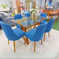 Juego de Comedor 6 Sillas Seúl – Azul