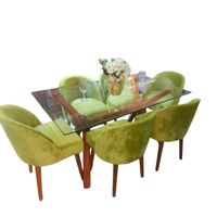 Juego de Comedor 6 Sillas Vintage Brígida – Verde