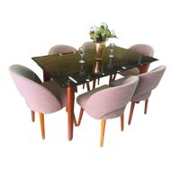 Juego de Comedor 6 Sillas Vintage Aurora – Beige