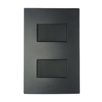 Interruptor Doble S220 Grafito Simon