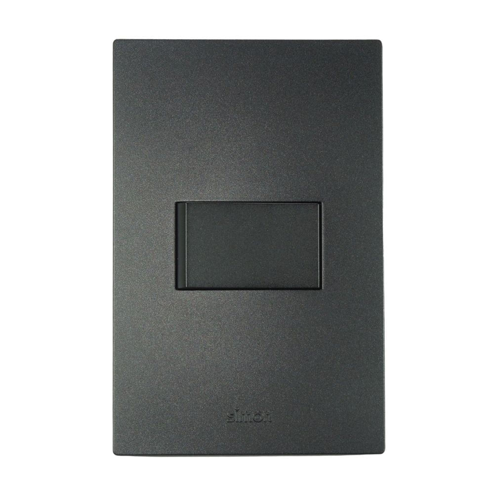 Conmutador Simple S220 Grafito Simon