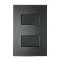 Conmutador Doble S220 Grafito Simon