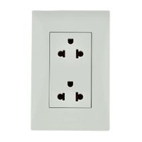 Tomacorriente Doble S220 Universal Blanco Simon