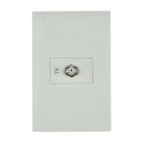 Toma Coaxial S220 Tv Tipo F Blanco Simon