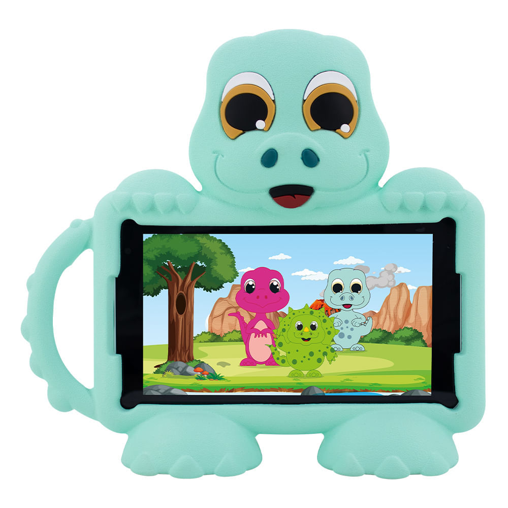 Tablet Advance Kids TR6959 7"" IPS, 32GB, 2GB ram, cámara principal 2MP + Cover Dino menta