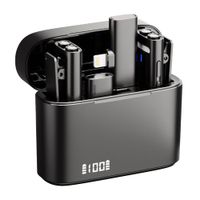 Micrófono inalámbrico Lavalier Hippo M31 doble micrófono con estuche, receptor con conectores tipo-C y Lightning