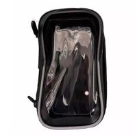 Soporte de celular con protección para moto, negro