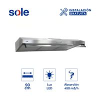 Campana Inoxidable Roma 90cm 2m TURE17COV2