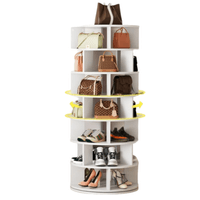 Zapatera Giratoria Ophelia Blanco Muebles Bonno