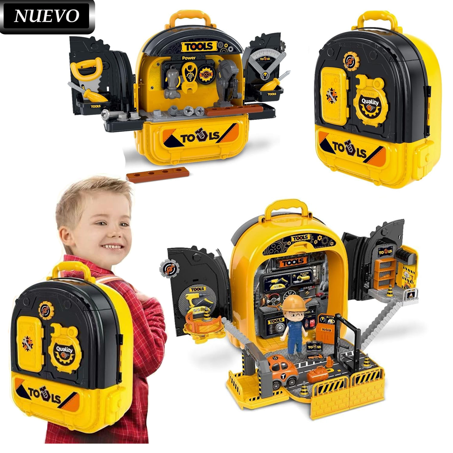 Juguete Set Mochila de Herramientas 3 en 1 008-992A