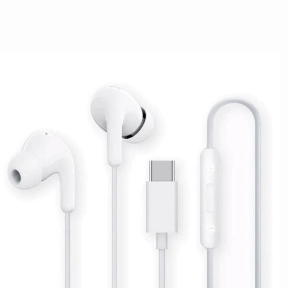 Audifono Xiaomi Tipo C Con Control de Volumen - Original Blanco