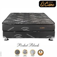 Conjunto EL CISNE Pocket Black 2 Plazas
