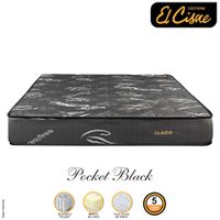 Colchón EL CISNE Pocket Black 1.5 Plazas