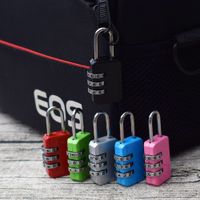 Candado Seguridad Mochilas Casillero Maleta Viaje 3 Dígitos NEGRO