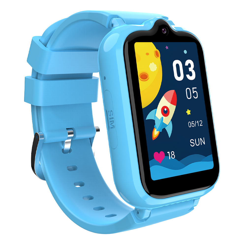 Smartwatch Roadtrip T41 1.57"", resistente al agua IP65, modos de deporte, batería hasta 5 días, celeste