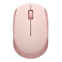 Mouse inalámbrico Logitech M170 receptor USB, 1000 dpi, 3 botones, usa pila, rosado