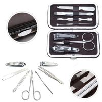 Set Manicure Pedicura Acero Inoxidable 7 Piezas Cortauñas