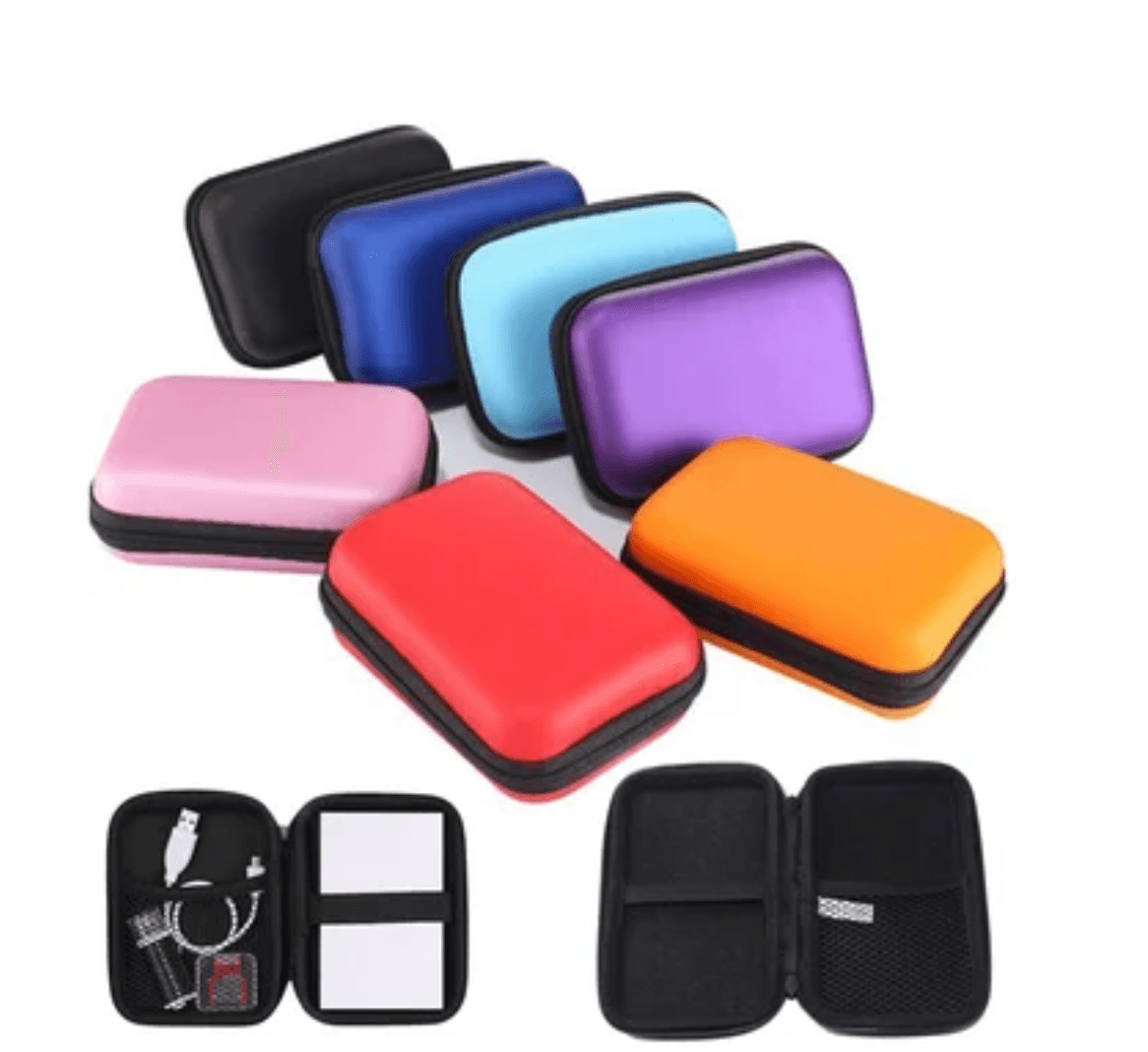 Funda Anti Golpes Case Disco Duro Externo 2.5 Cremallera - CELESTE