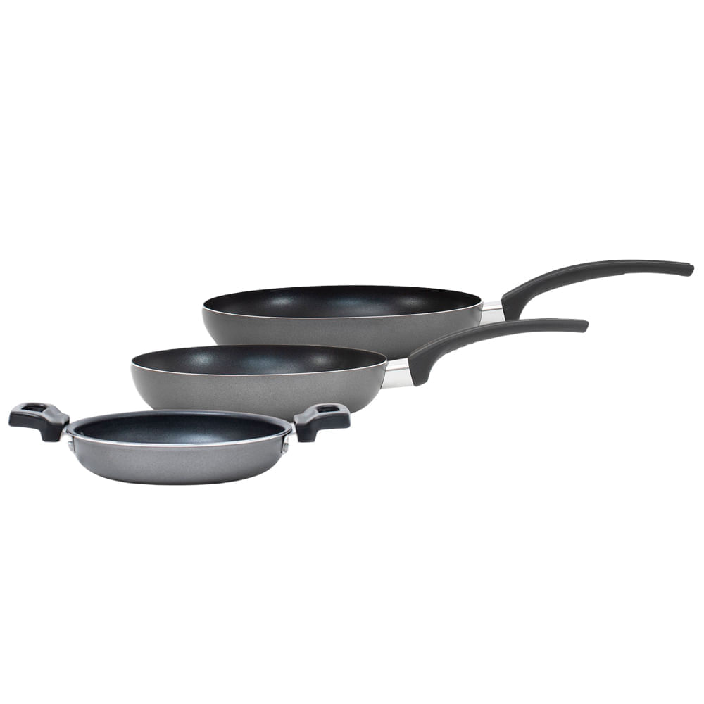 ILKO PACK SARTEN 20+26+PAILA COOL GRAY
