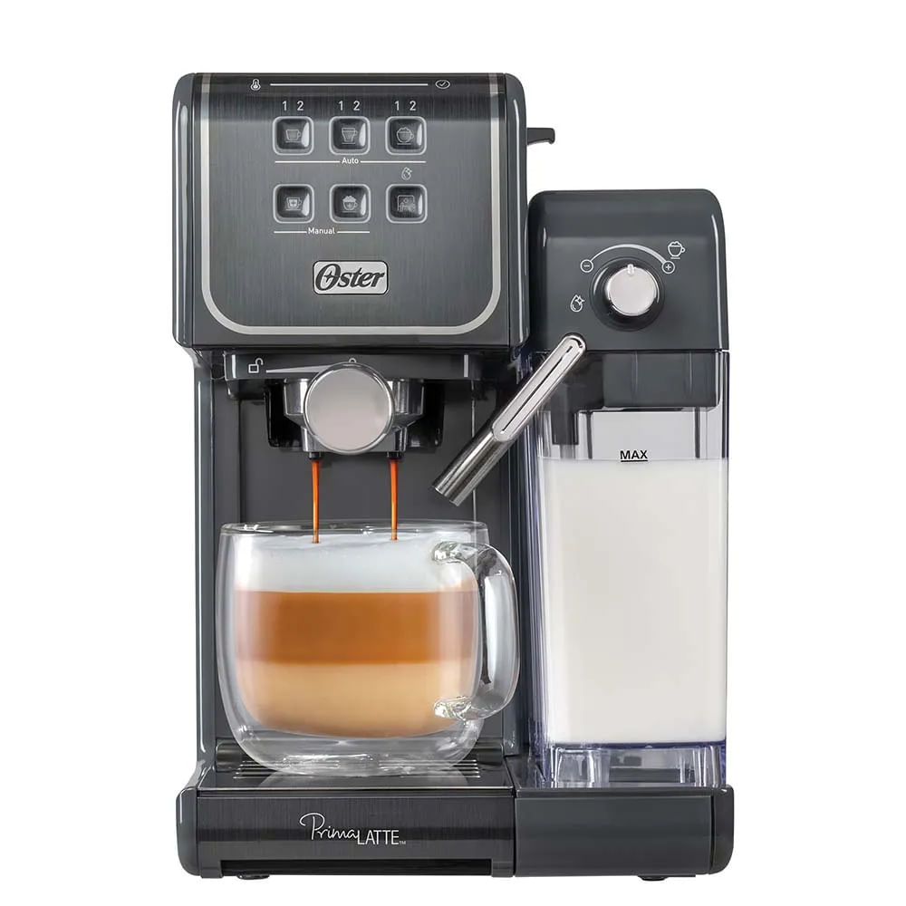 Cafetera Oster® PrimaLatte™ Touch BVSTEM6801M – Espresso, Cappuccino y Latte Automáticos (MUNDO ELEC