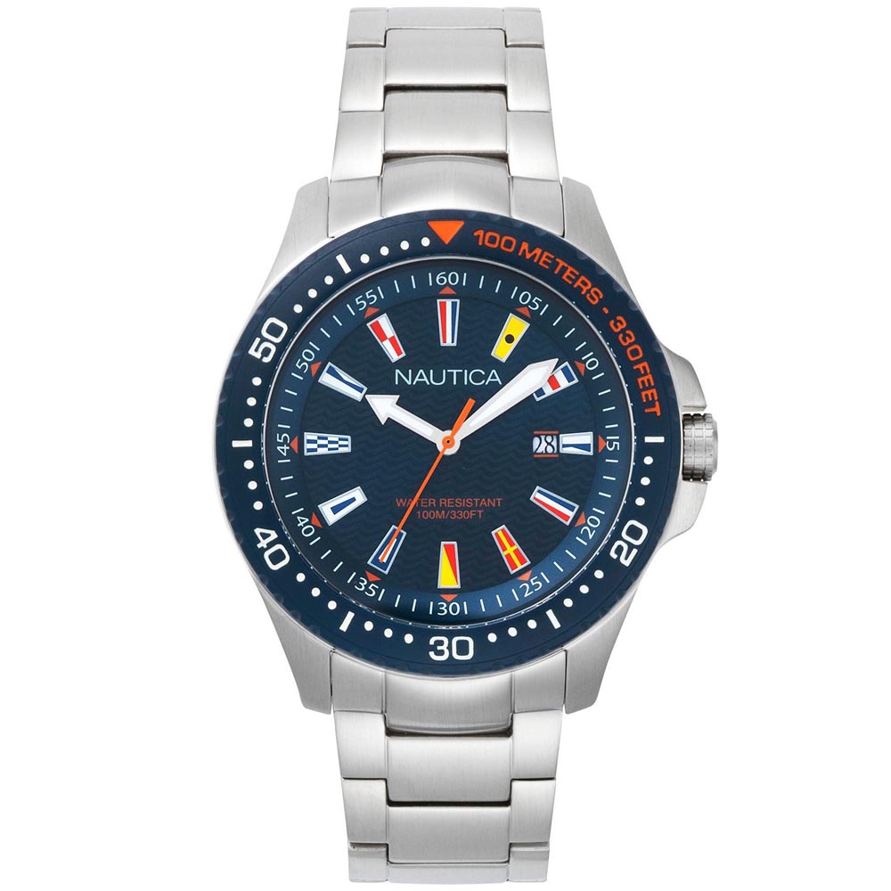Reloj Nautica Jones Beach NAPJBC004 Acero Inoxidable Plateado Azul