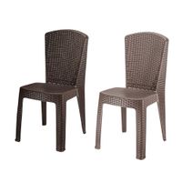 Silla de Plástico Modelo Lombok Ratan - Color Aleatorio